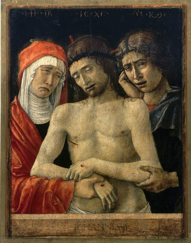 Detail of Pieta with the Virgin and St John by Giovanni Bellini