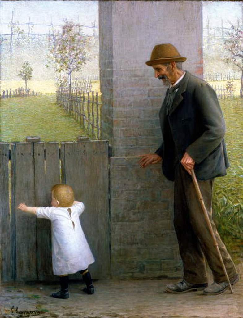 Detail of The Last and the First Steps by Emilio Longoni