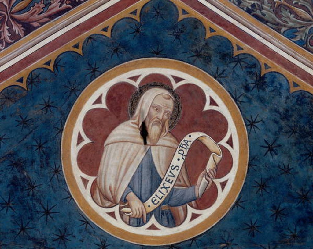 Detail of The prophet Elisha, detail by Agostino di Marsiglio