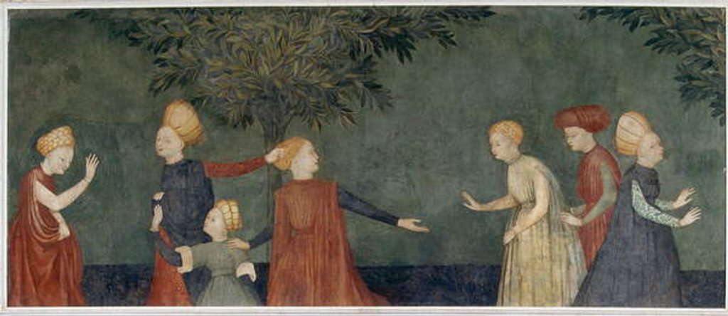Detail of The palm of the hand game by Lombard School