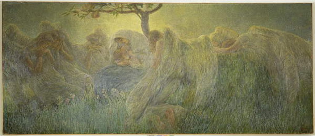 Detail of Maternity, 1891 by Gaetano Previati