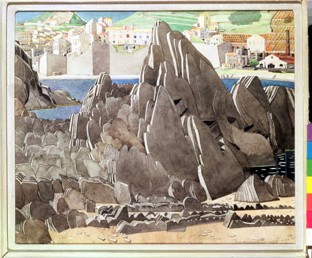 Detail of The Rocks, 1927 by Charles Rennie Mackintosh