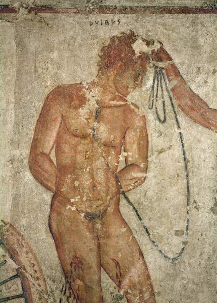 Detail of Detail of a Trojan prisoner by Etruscan