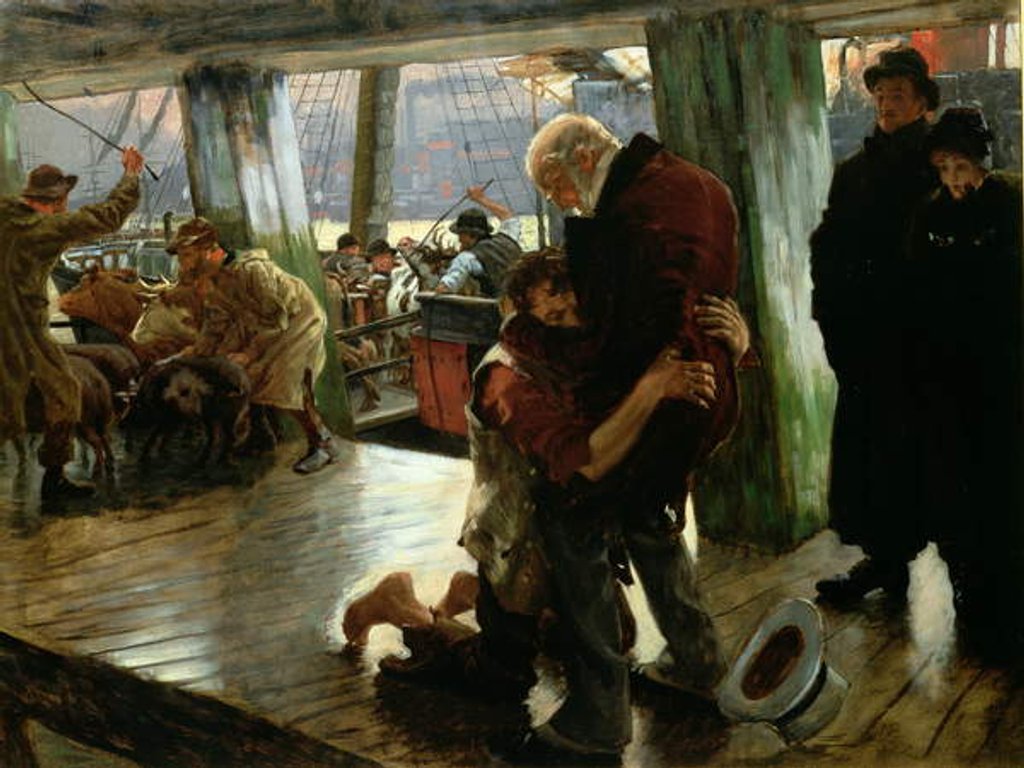 Detail of The Prodigal Son in Modern Life: The Return, c.1882 by James Jacques Joseph Tissot