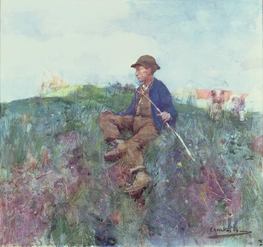 Detail of The Herdboy, 1886 by Edward Arthur Walton