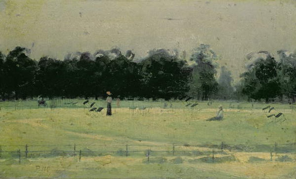 Detail of Kensington Gardens, near the Queen's statue by Paul Fordyce Maitland