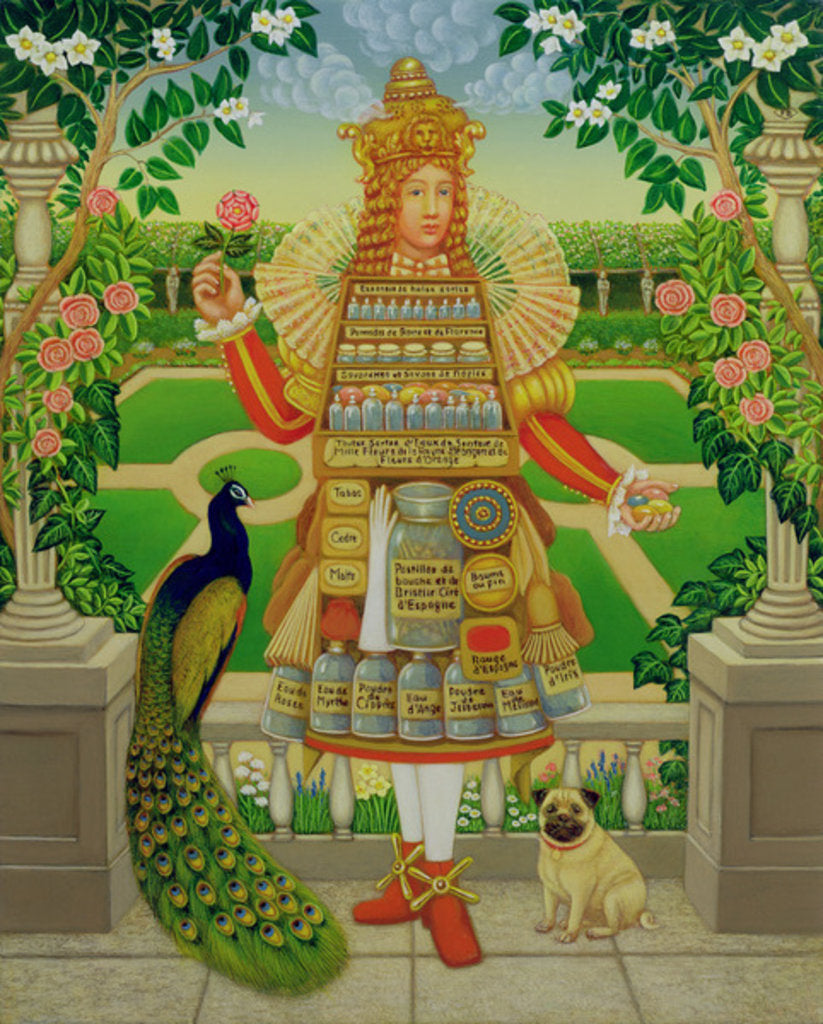 Detail of The Perfumer's Garden, 1998 by Frances Broomfield