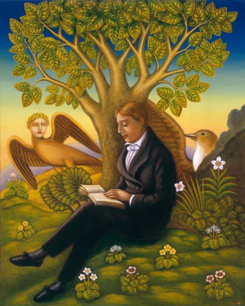 Detail of Keats and the Nightingale, 2002 by Frances Broomfield