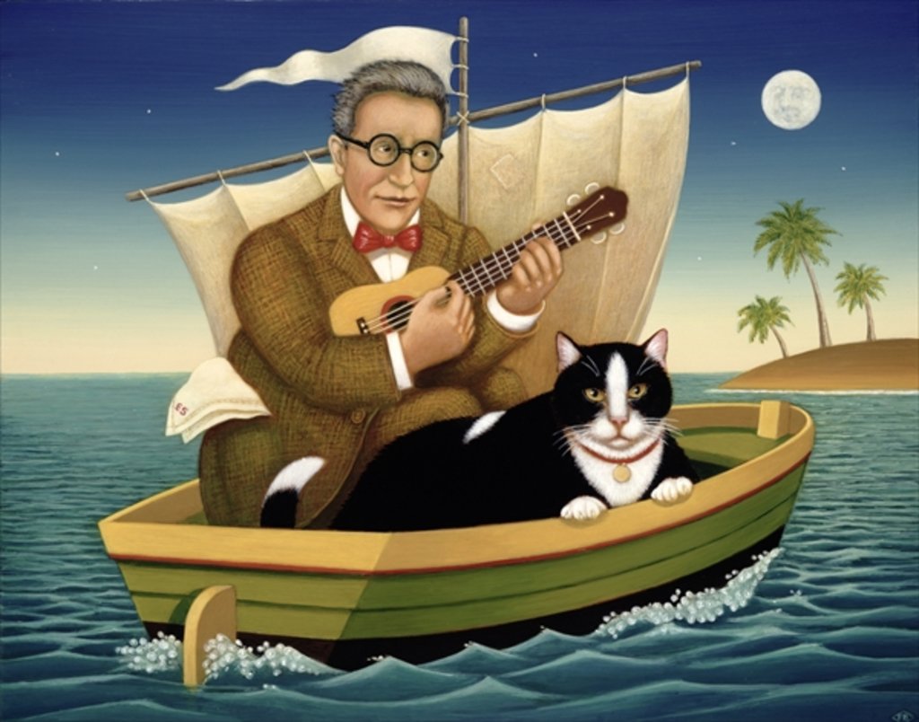 Detail of The Owl and the Pussycat, 1998 by Frances Broomfield