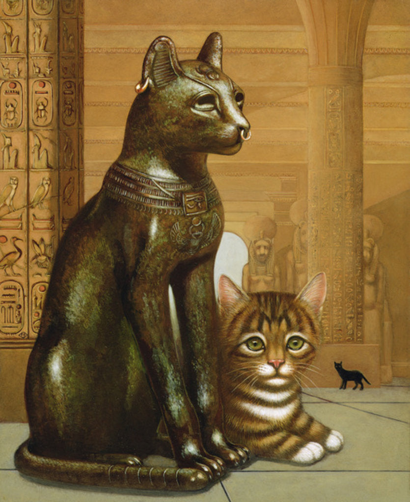 Mike the British Museum Kitten, 1995 by Frances Broomfield