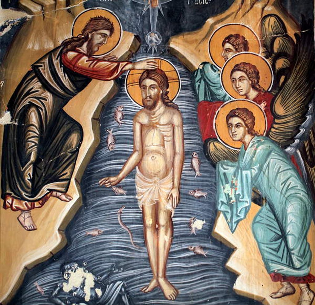 Detail of The Byzantine Fresco by Anonymous