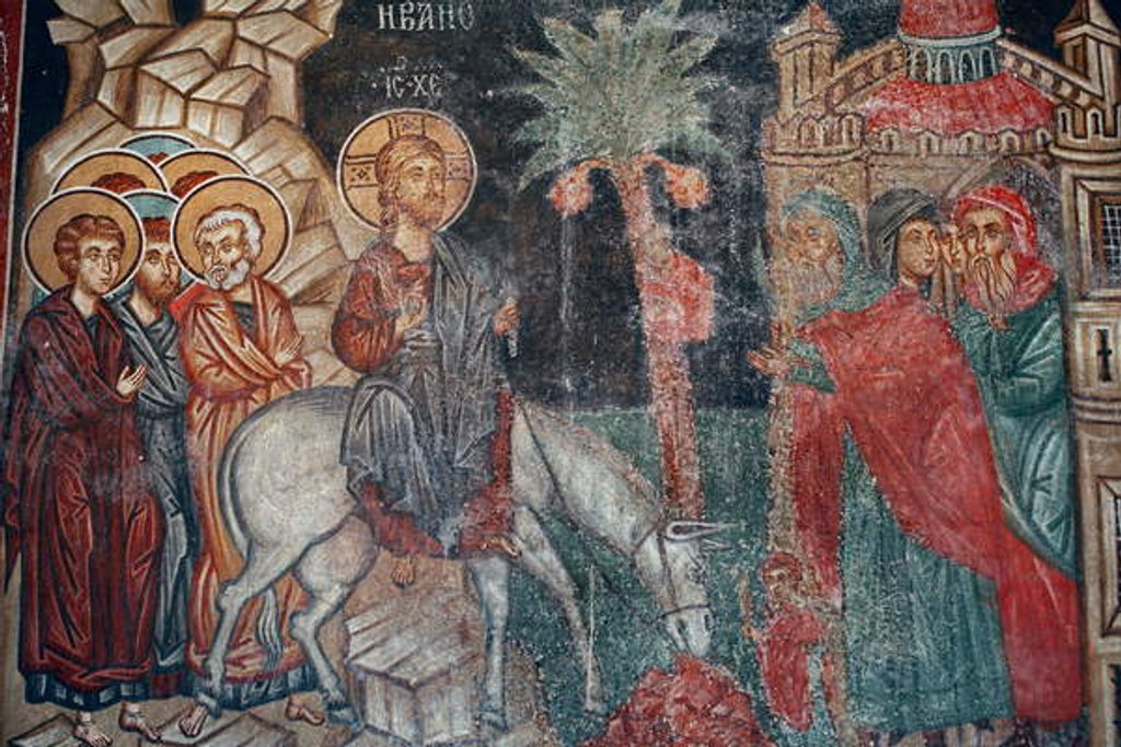 Detail of The entry into Jerusalem by Anonymous