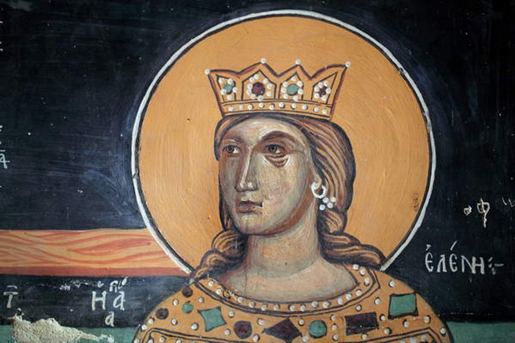 Detail of Byzantine fresco from the 15th century by Anonymous