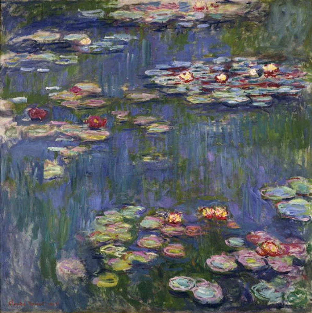 Detail of Waterlilies, 1916 by Claude Monet