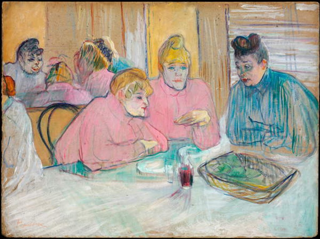 Detail of These Ladies in the Refectory, 1893-94 by Henri de Toulouse-Lautrec