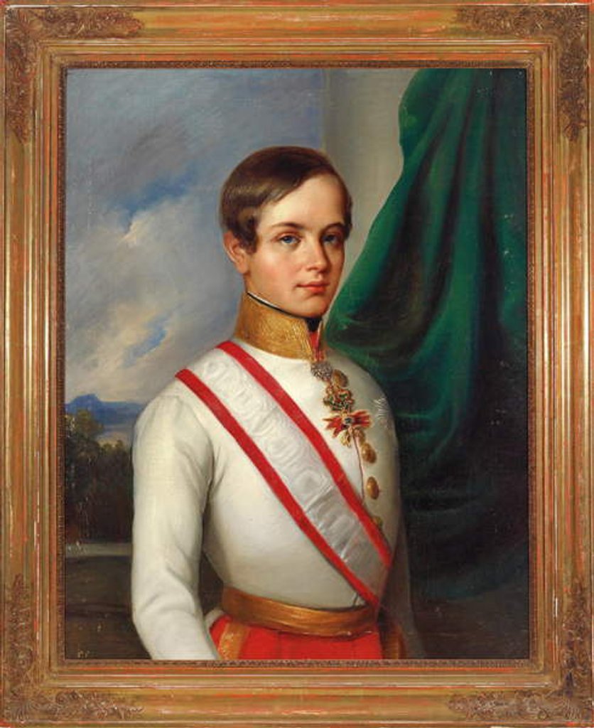 Detail of Portrait Of Franz Joseph I Of Austria, 1849 by Anonymous Anonymous