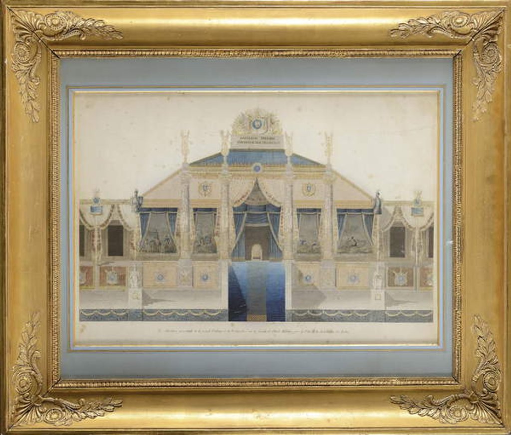 Detail of Project of the Great Tribune and the Throne for the Feast of the Distribution of Eagles, 1807 by Charles Percier