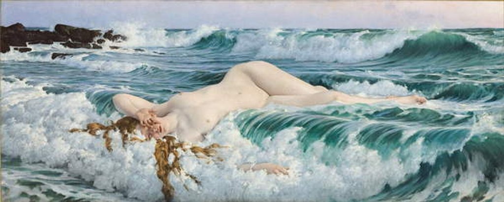 Detail of Aphrodite, c.1893 by Adolph Hiremy-Hirschl