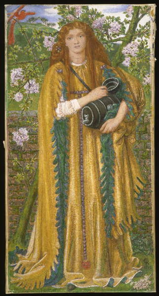 Detail of Golden Water c.1858 by Dante Gabriel Charles Rossetti