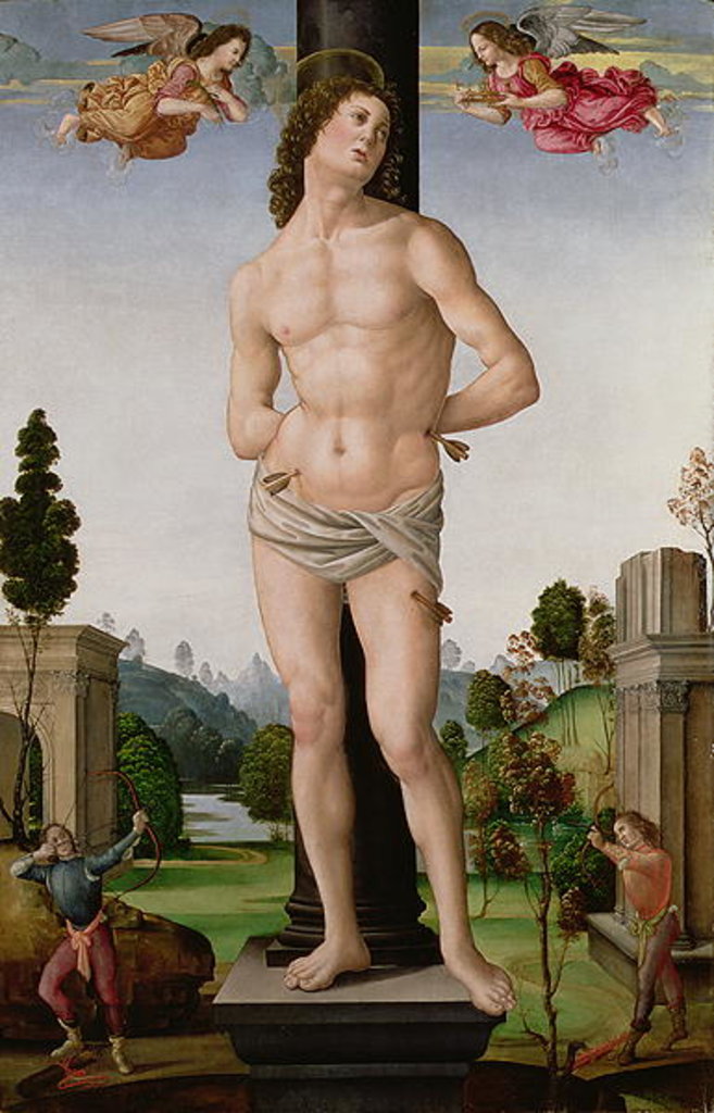 Detail of Martyrdom of St. Sebastian, c.1490-95 by Tommaso di Piero