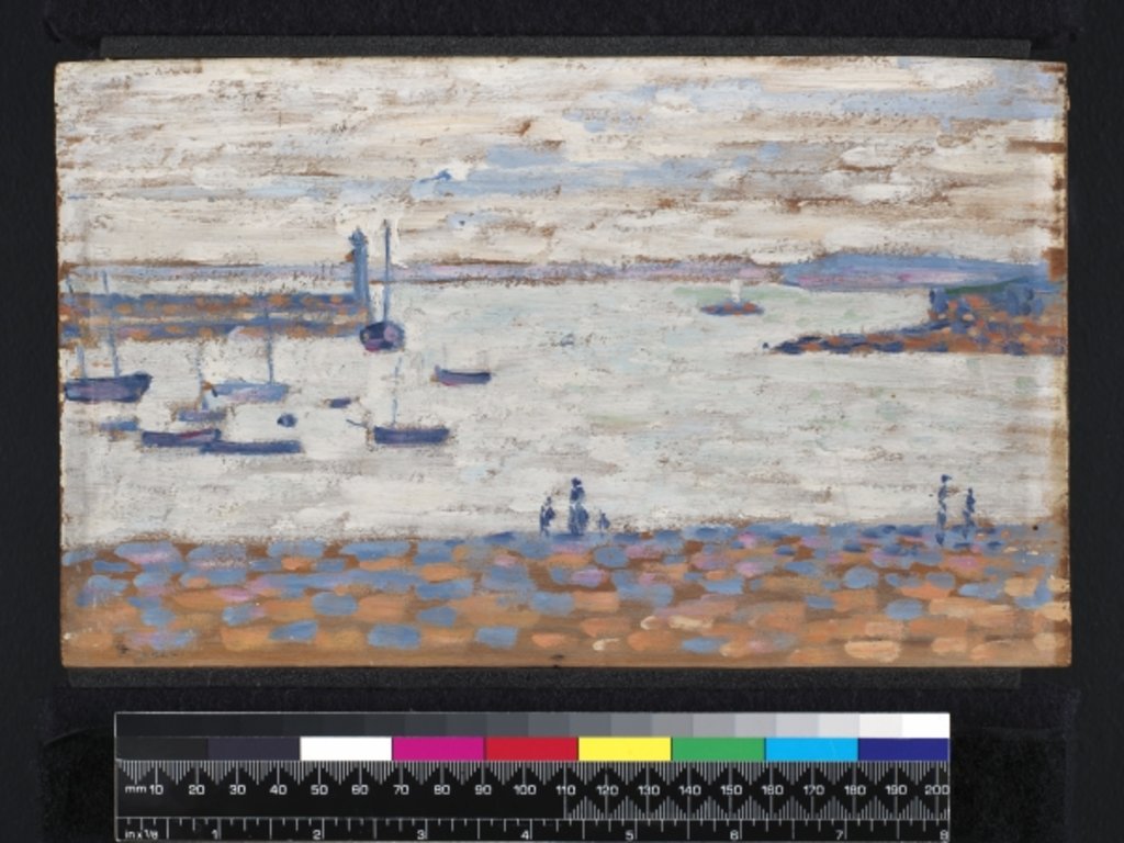Detail of The Entry to the Port, Portrieux by Paul Signac
