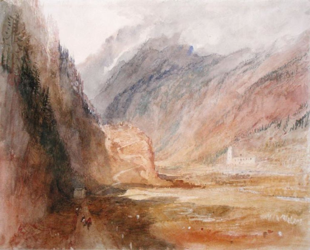 Detail of Couvent du Bonhomme, Chamonix, c.1836-42 by Joseph Mallord William Turner