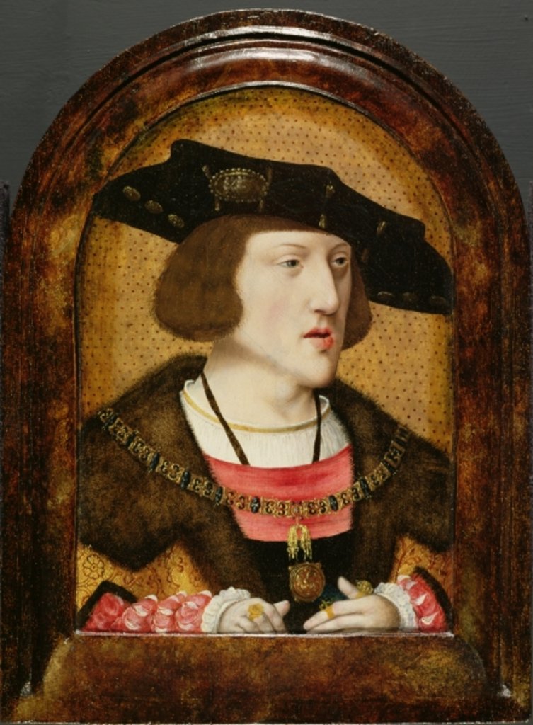 Detail of Emperor Charles V c.1515 by Flemish School