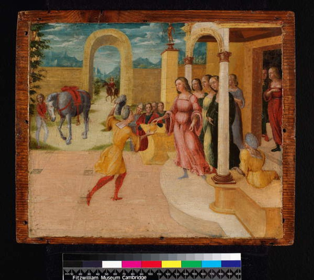 Detail of Unidentified classical subject, before 1555 by Niccolo the Younger Giolfino