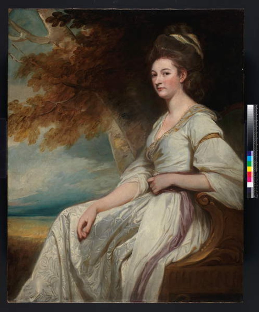 Detail of A Portrait of Mrs Beal Bonnell, 1779-80 by George Romney