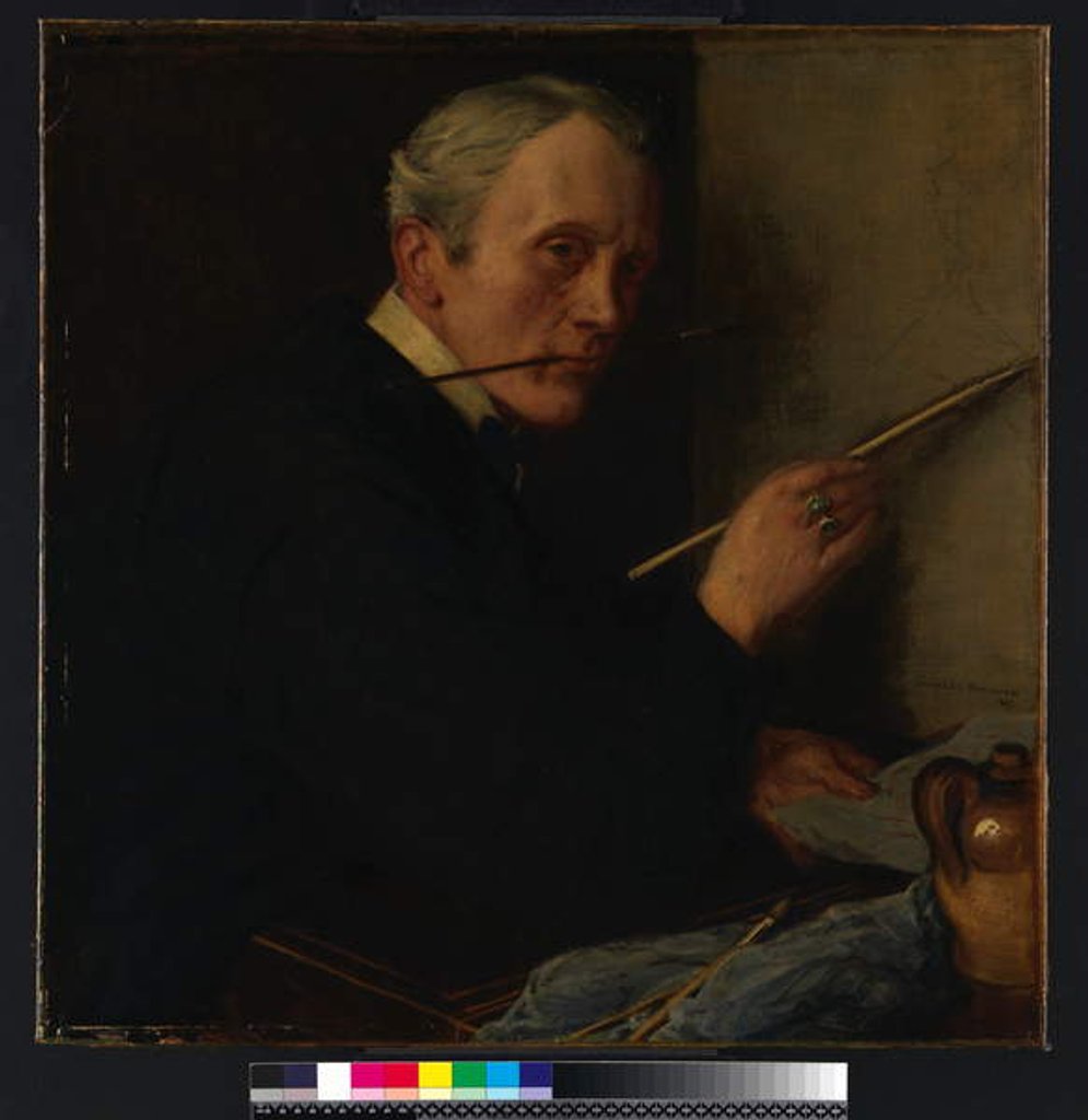 Detail of Self-portrait, 1917 by Charles Haslewood Shannon