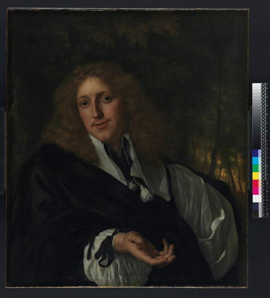 Detail of Portrait of a man, 1662 by Bartolomeus van der Helst