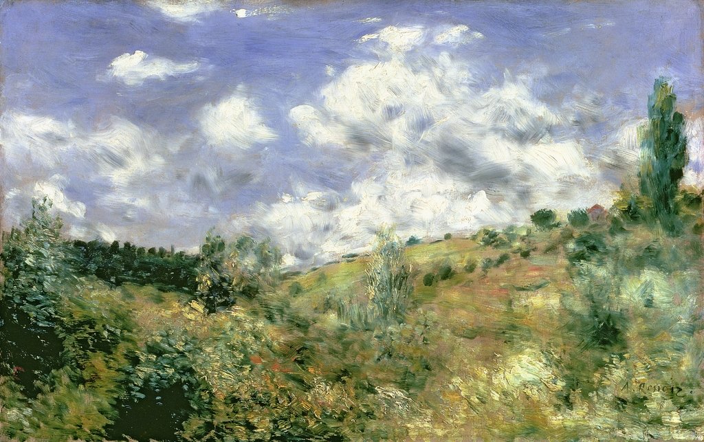 Detail of The Gust of Wind, c.1872 by Pierre Auguste Renoir