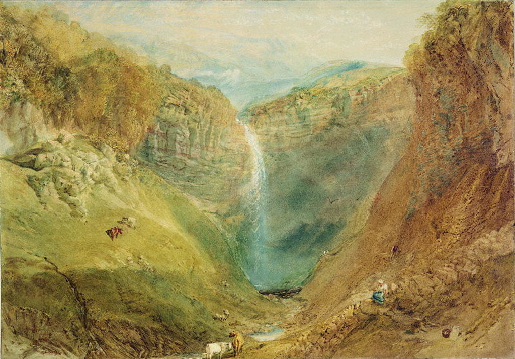 Detail of Hardraw Fall, Yorkshire, c.1820 by Joseph Mallord William Turner