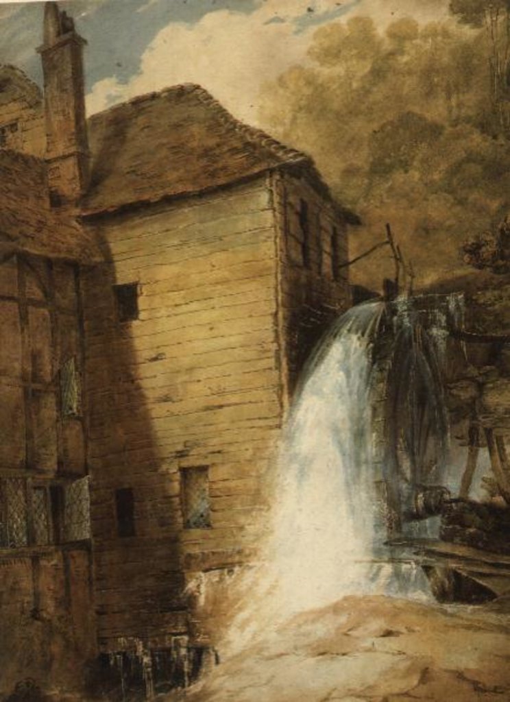 Detail of PD.29-1953 An Overshot Mill, c.1802-3 by John Sell Cotman