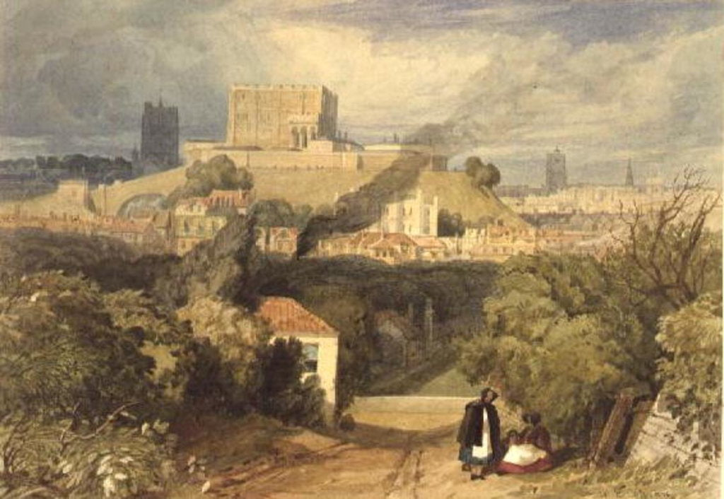 Detail of No.1188 Norwich from the East, c.1828 by Miles Edmund Cotman