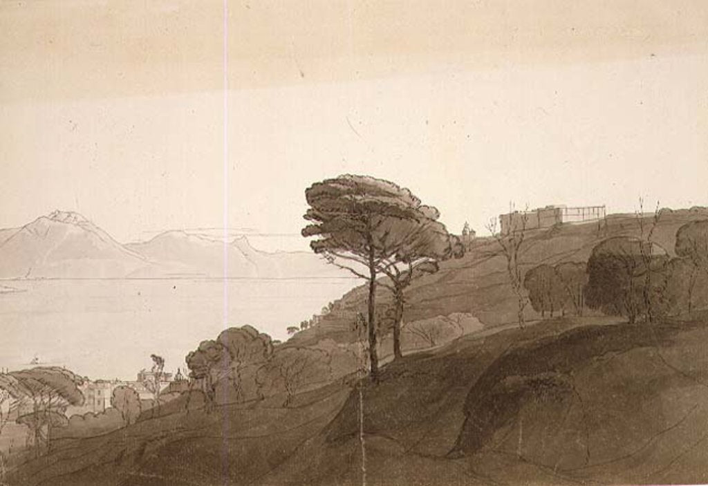 Detail of No.1621 View of the Bay of Naples and Mt. Lactarius, 1781 by Francis Towne