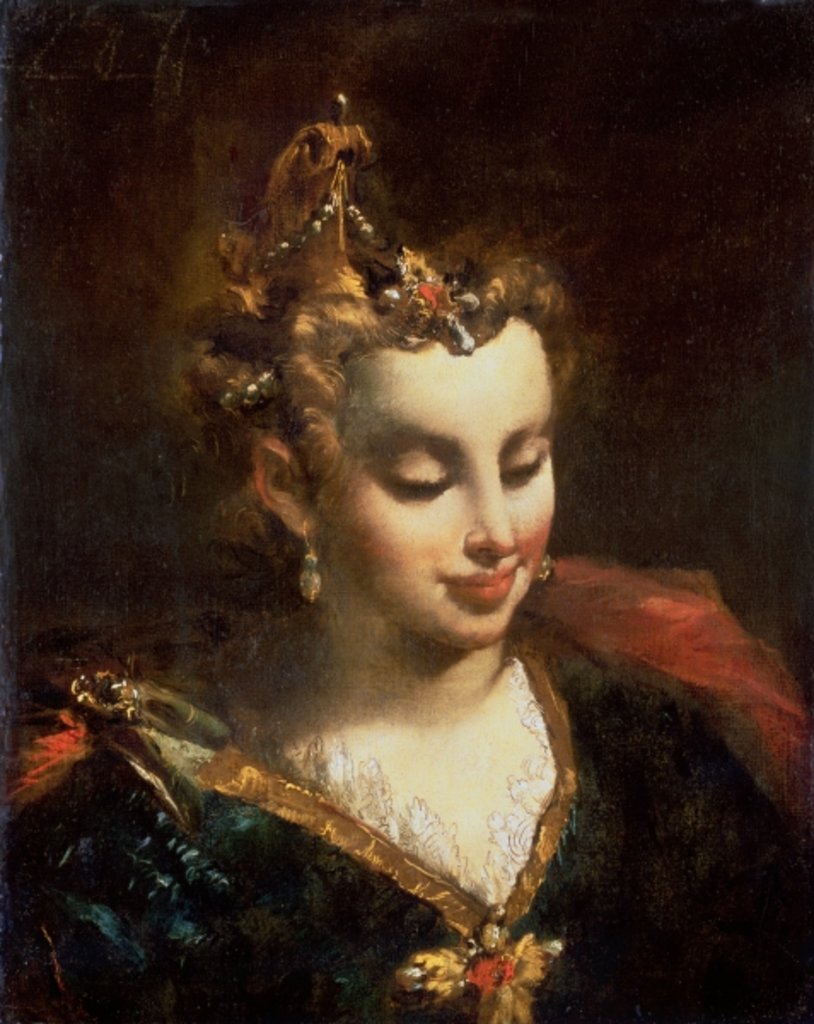 Detail of Pharaoh's Daughter, after Palma Il Giovane by Giovanni Antonio Guardi