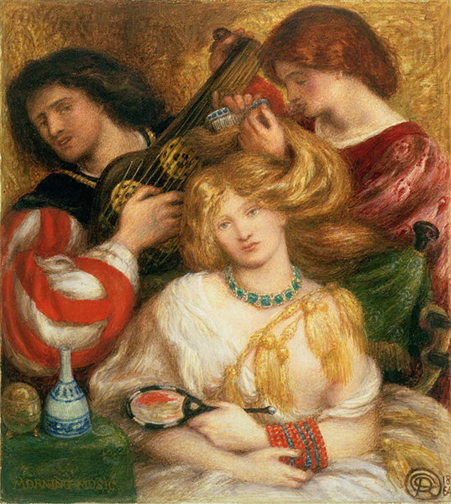 Detail of No.1148 Morning music, 1864 by Dante Gabriel Charles Rossetti