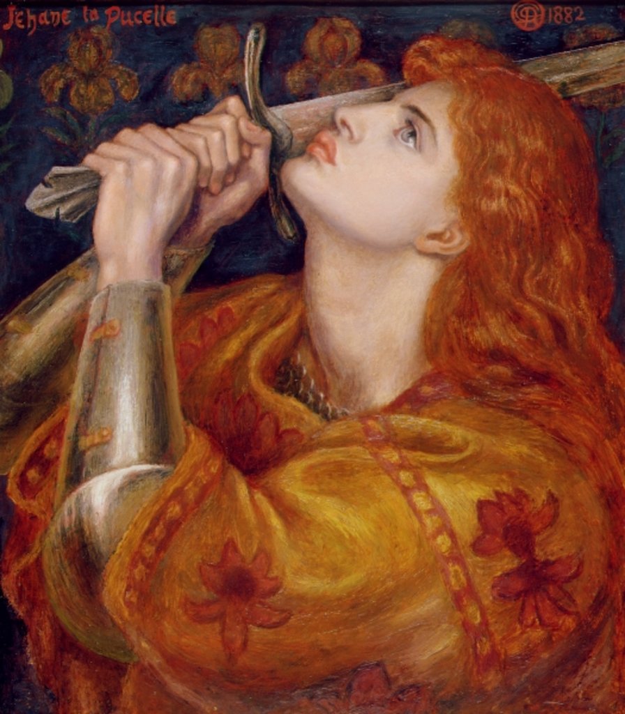 Detail of Joan of Arc, 1882 by Dante Gabriel Charles Rossetti