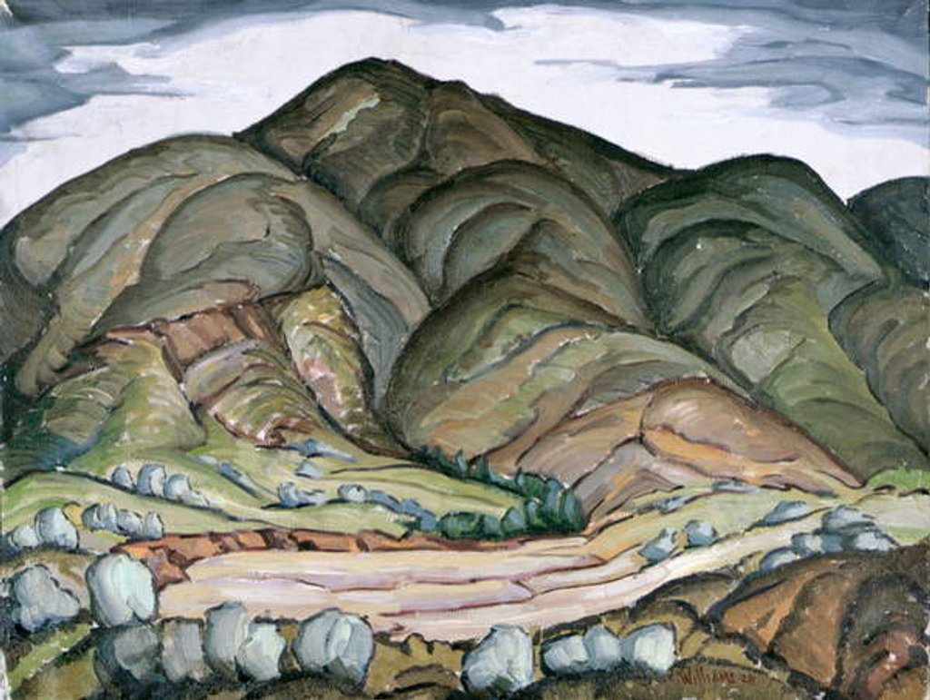 Detail of Socorro Mountains, 1928 by Lawrence Williams