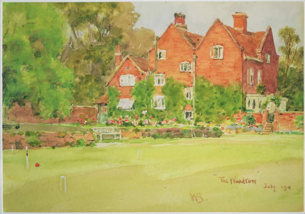 Detail of The Croquet Lawn at The Woodrow, 1911 by Wilfrid Williams Ball