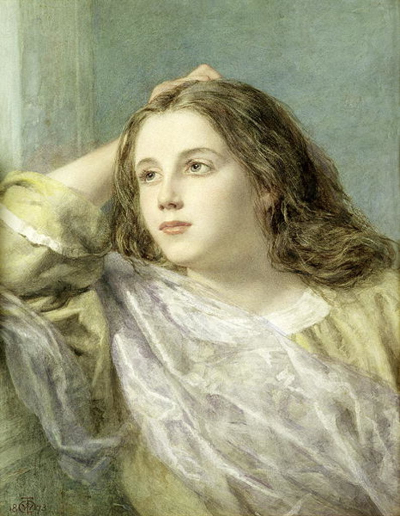 Detail of Meditation, 1873 by William Charles Thomas Dobson