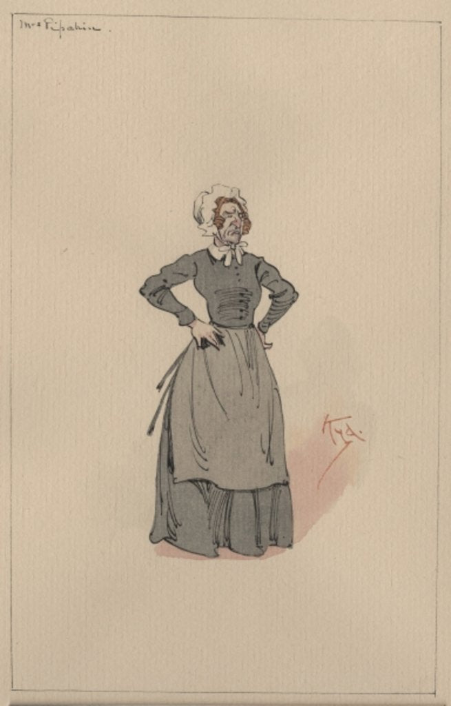 Detail of Mrs Pipchin, c.1920s by Joseph Clayton Clarke