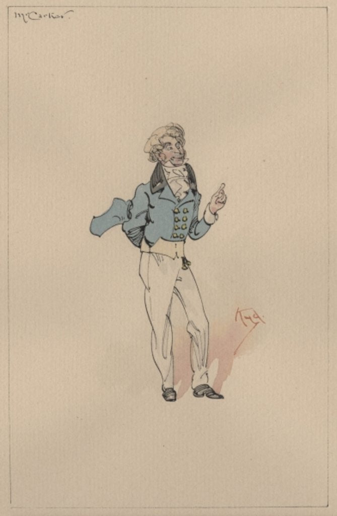 Detail of Mr Carker, c.1920s by Joseph Clayton Clarke