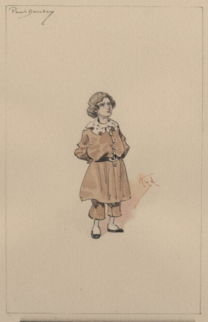Detail of Little Paul Dombey, c.1920s by Joseph Clayton Clarke