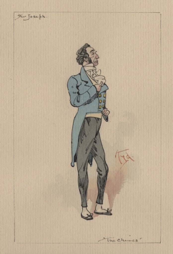 Detail of Sir Joseph Bowley - The Chimes, c.1920s by Joseph Clayton Clarke