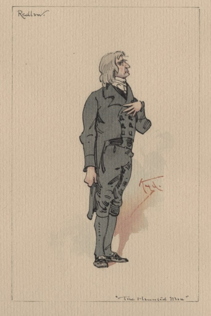 Detail of Redlaw - The Haunted Man and the Ghost's Bargain, c.1920s by Joseph Clayton Clarke