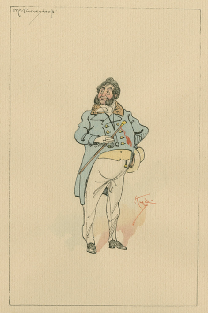 Detail of Mr Turveydrop, c.1920s by Joseph Clayton Clarke