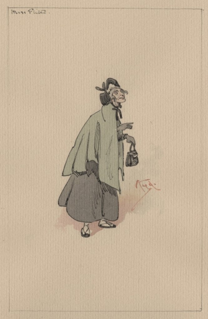 Detail of Miss Flite, c.1920s by Joseph Clayton Clarke