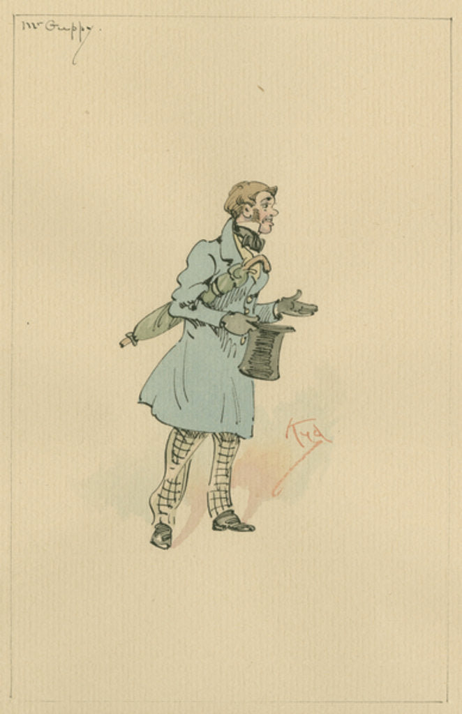 Detail of Mr Guppy, c.1920s by Joseph Clayton Clarke